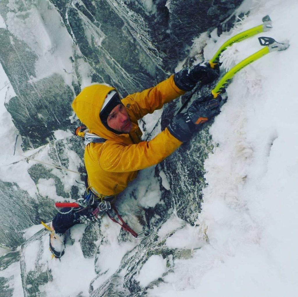 Marcin Piela - winter climber in Tatra Mountains